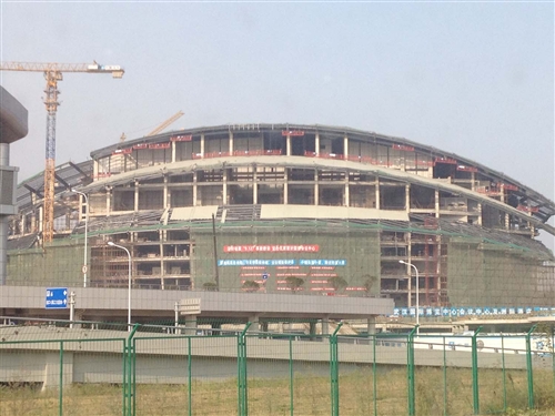 武漢博覽中心輕質(zhì)墻板施工案例