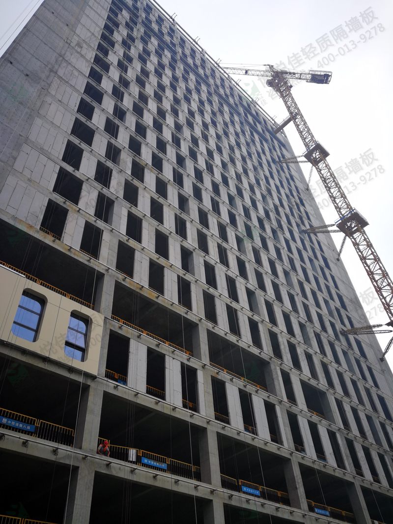 博悅佳輕質(zhì)隔墻施工案例——寫字樓外墻工程