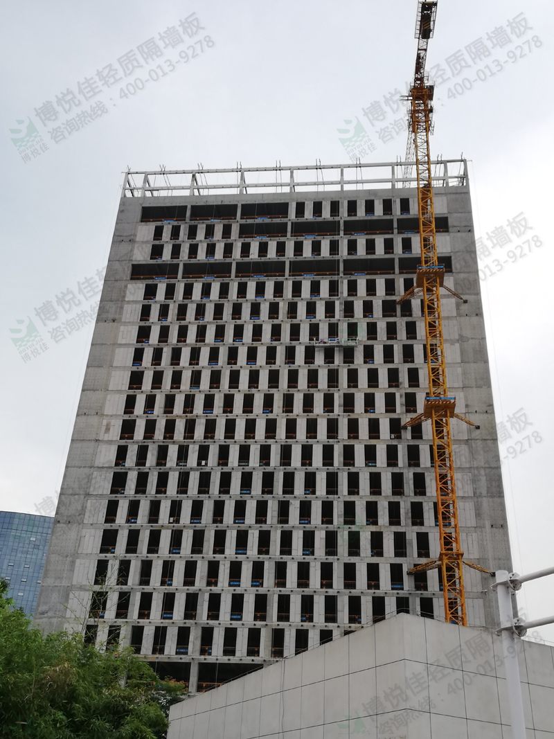 博悅佳輕質(zhì)隔墻施工案例——寫字樓外墻工程