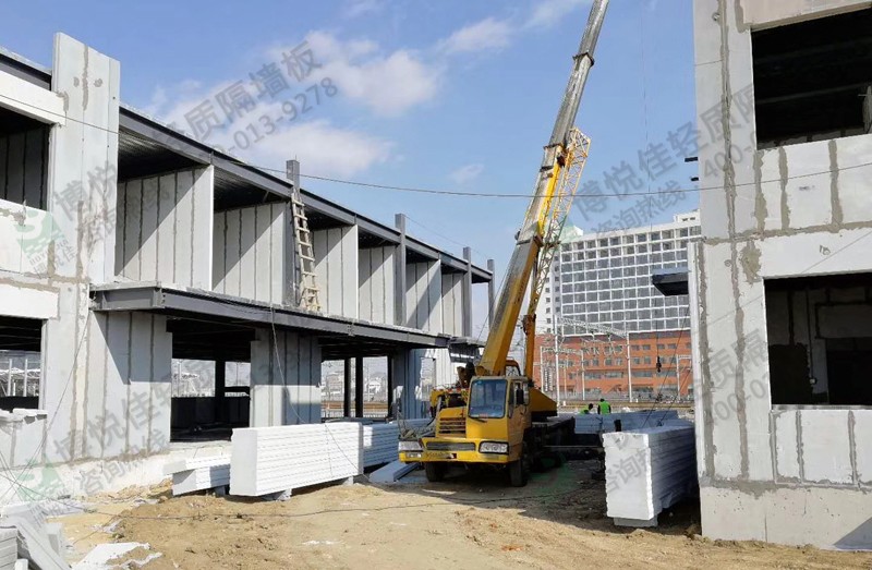 博悅佳輕質隔墻板在鋼結構中的應用案例