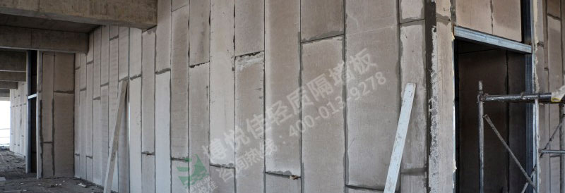 武漢漢陽(yáng)摩爾城二期輕質(zhì)隔墻工程