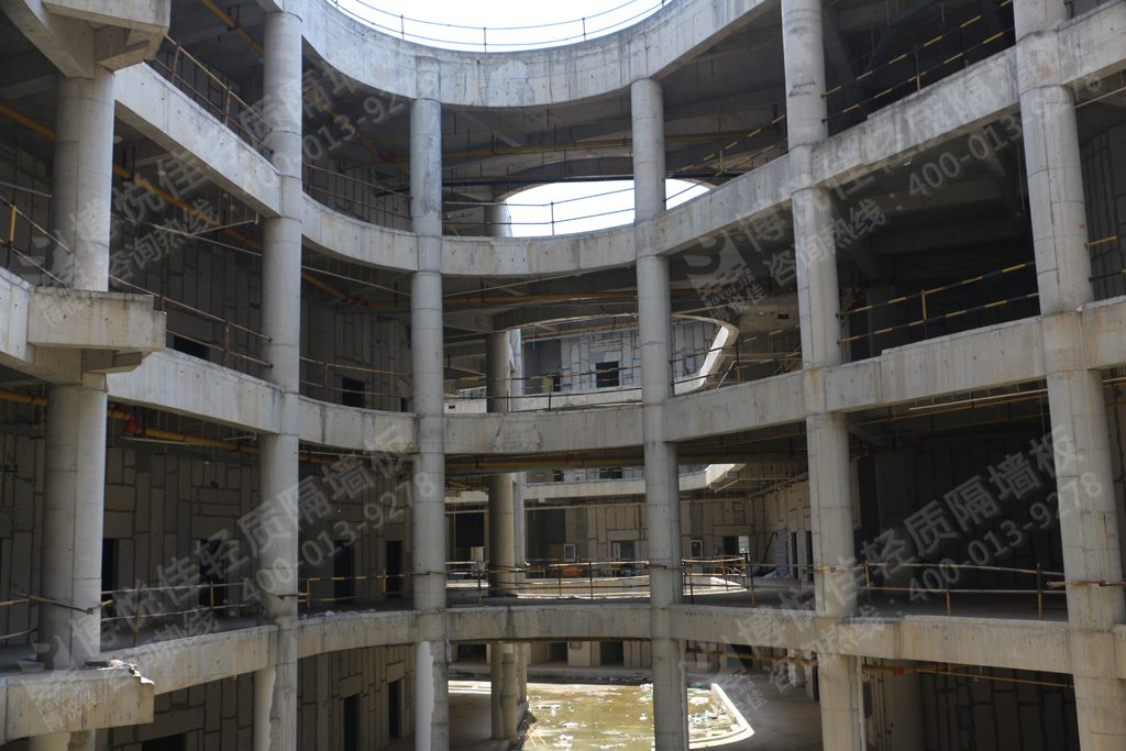 博悅佳工程案例圖片欣賞:新城陽光國際廣場輕質(zhì)隔墻工程