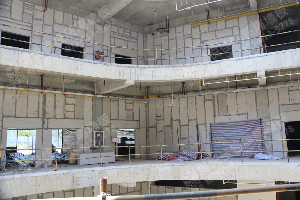 博悅佳工程案例圖片欣賞:新城陽光國際廣場輕質(zhì)隔墻工程