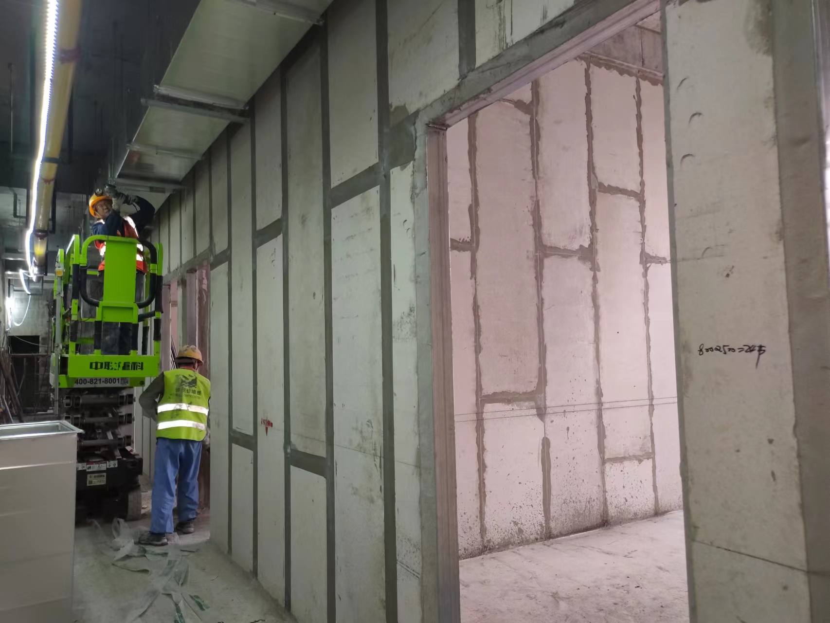 金銀湖協(xié)和西院二期隔墻工程